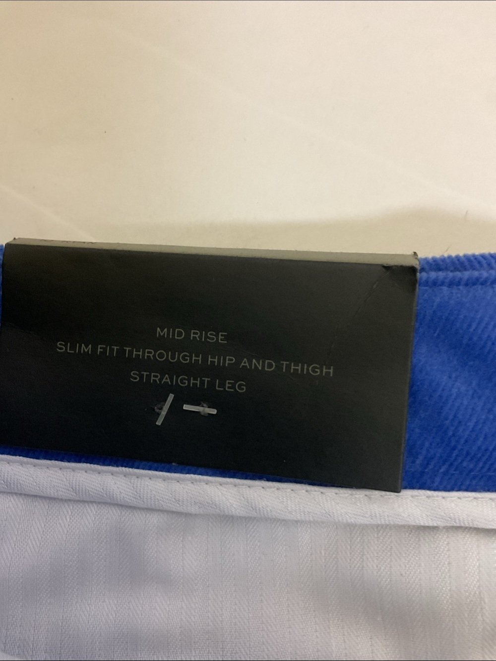 Banana Republic women’s blue Ryan Blue Slim straight fit corduroy pants - Picture 8 of 10